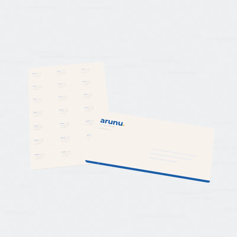 Address and return labels