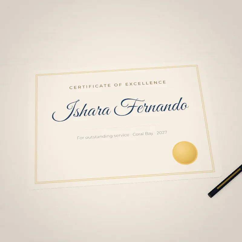 Certificates