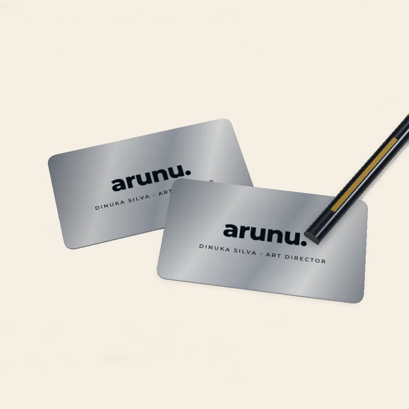 Metal business cards