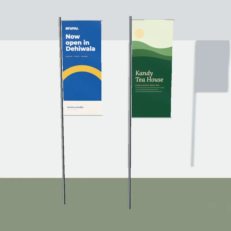 Pole banners