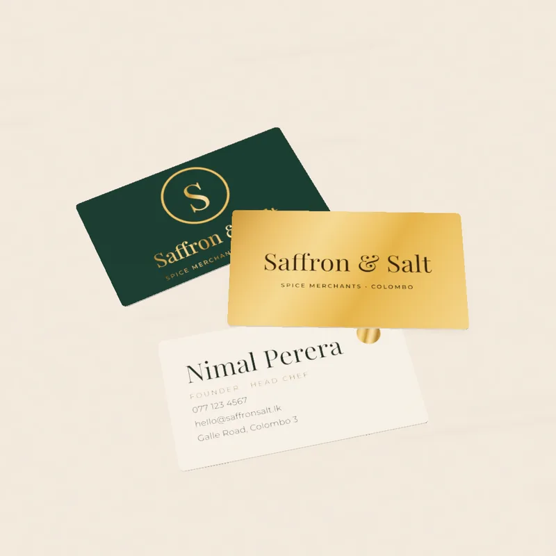 Foil and spot UV cards