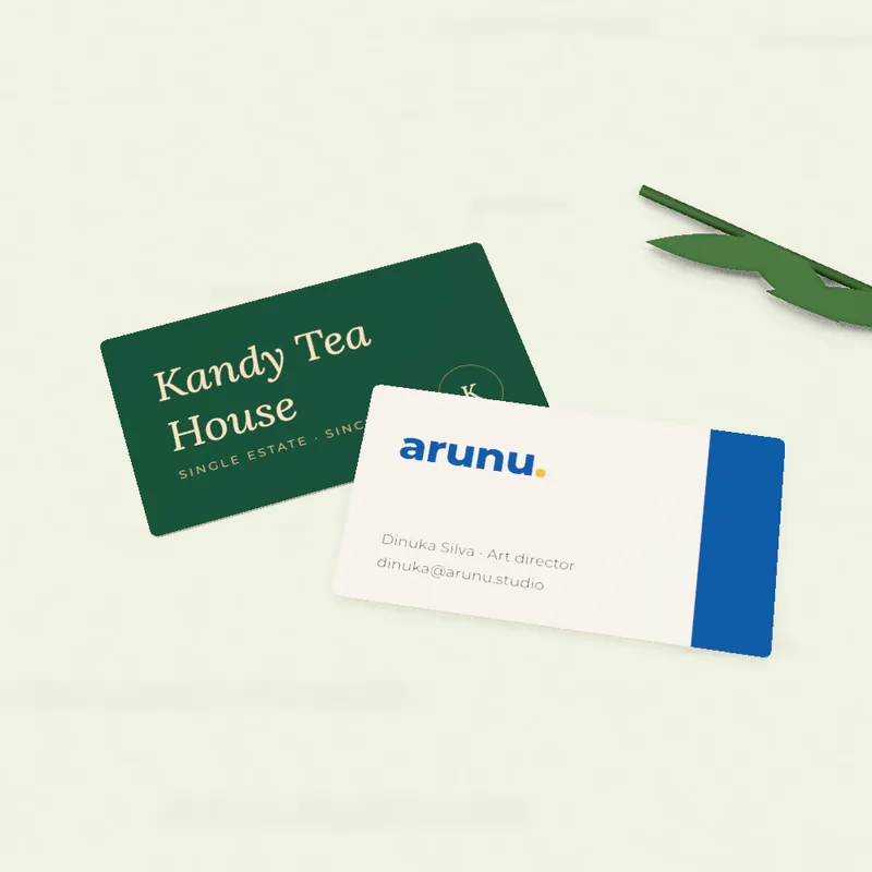 Silk business cards