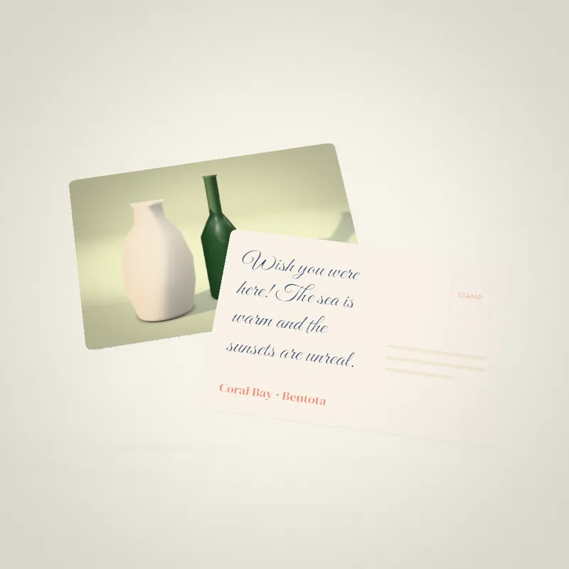 Spot UV postcards