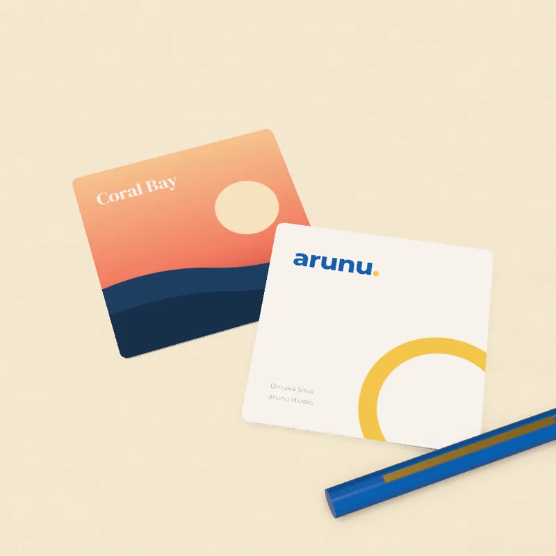 Square business cards