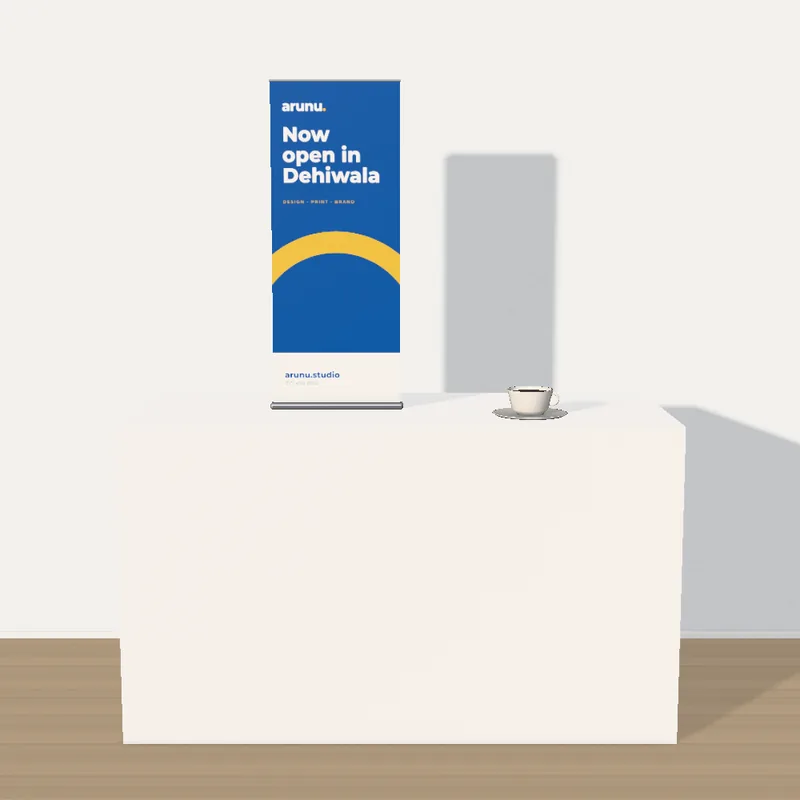 Tabletop banners
