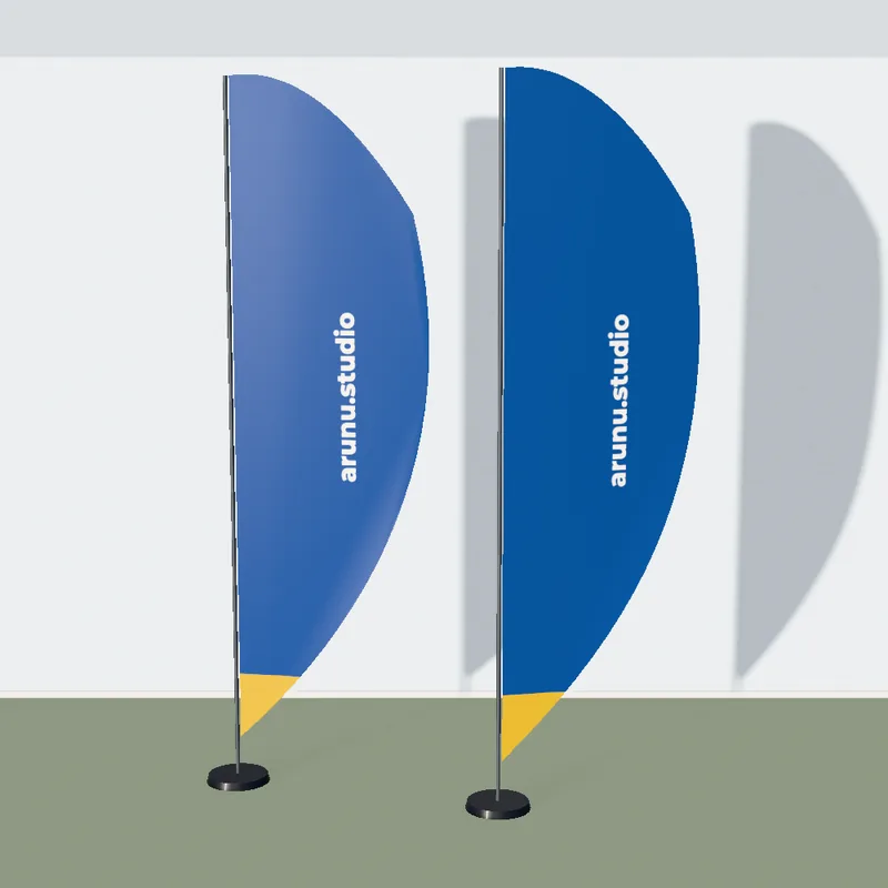 Teardrop flags