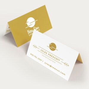 Folded Business Card